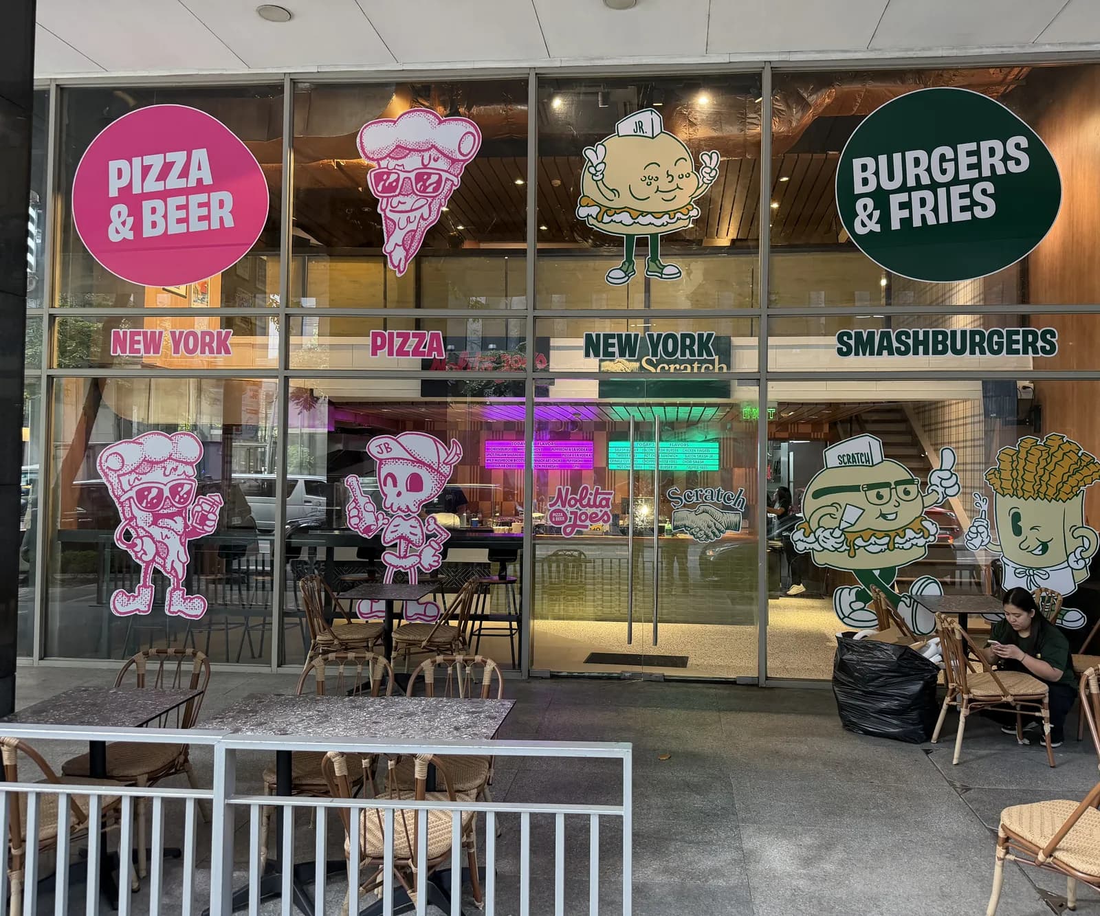 Scratch BGC storefront, the character window beside Nolita Joe's